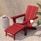 Flash Furniture Red Adirondack Chair with Ottoman and Cupholder LE-HMP-1045-110-RD-GG - alternate 5